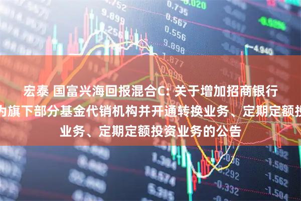 宏泰 国富兴海回报混合C: 关于增加招商银行股份有限公司为旗下部分基金代销机构并开通转换业务、定期定额投资业务的公告