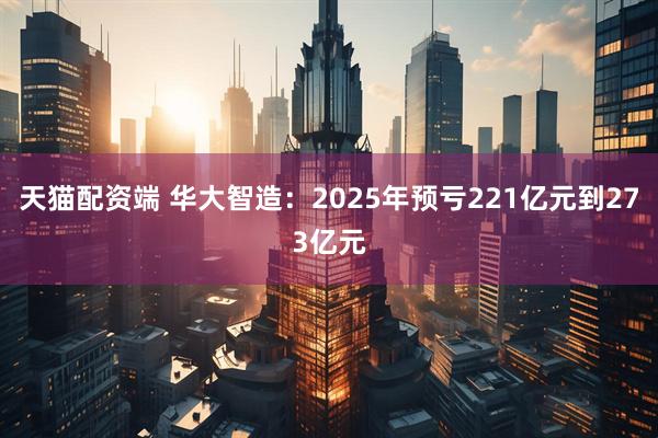 天猫配资端 华大智造：2025年预亏221亿元到273亿元